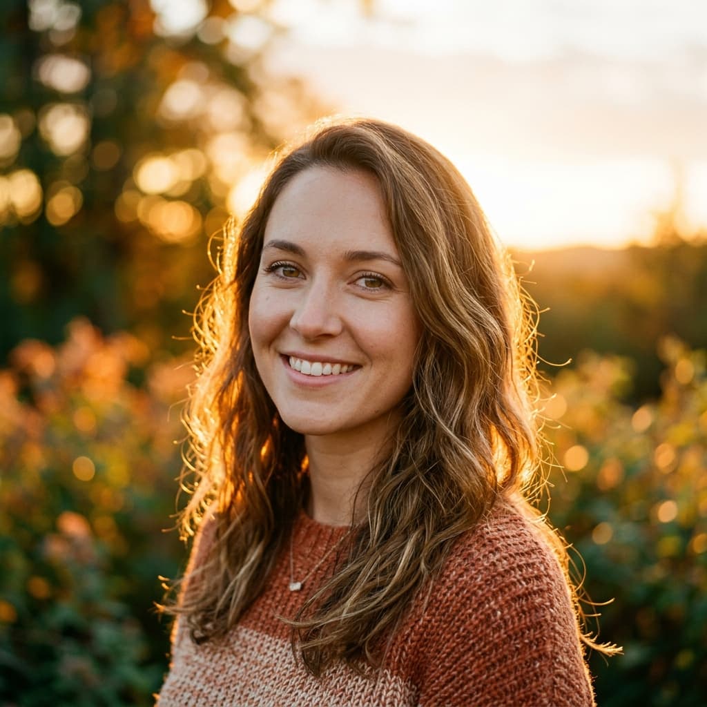 Warm outdoor portrait